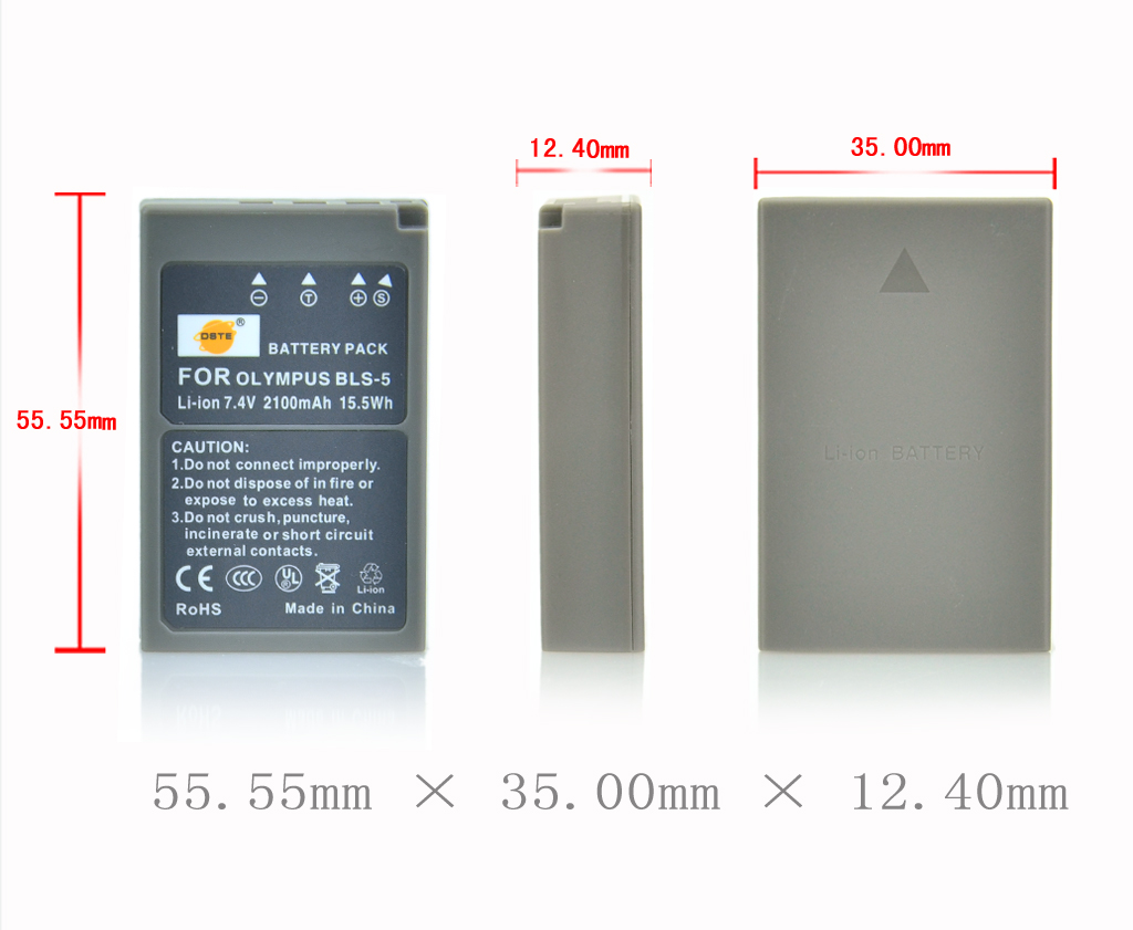 แบตเตอรี่เทียบยี่ห้อ DSTE สำหรับ OLYMPUS BLS-5 ใช้กับกล้อง OMD EM-10,EM-10 MARK II (PreOrder รอสินค้า 10-14วัน)