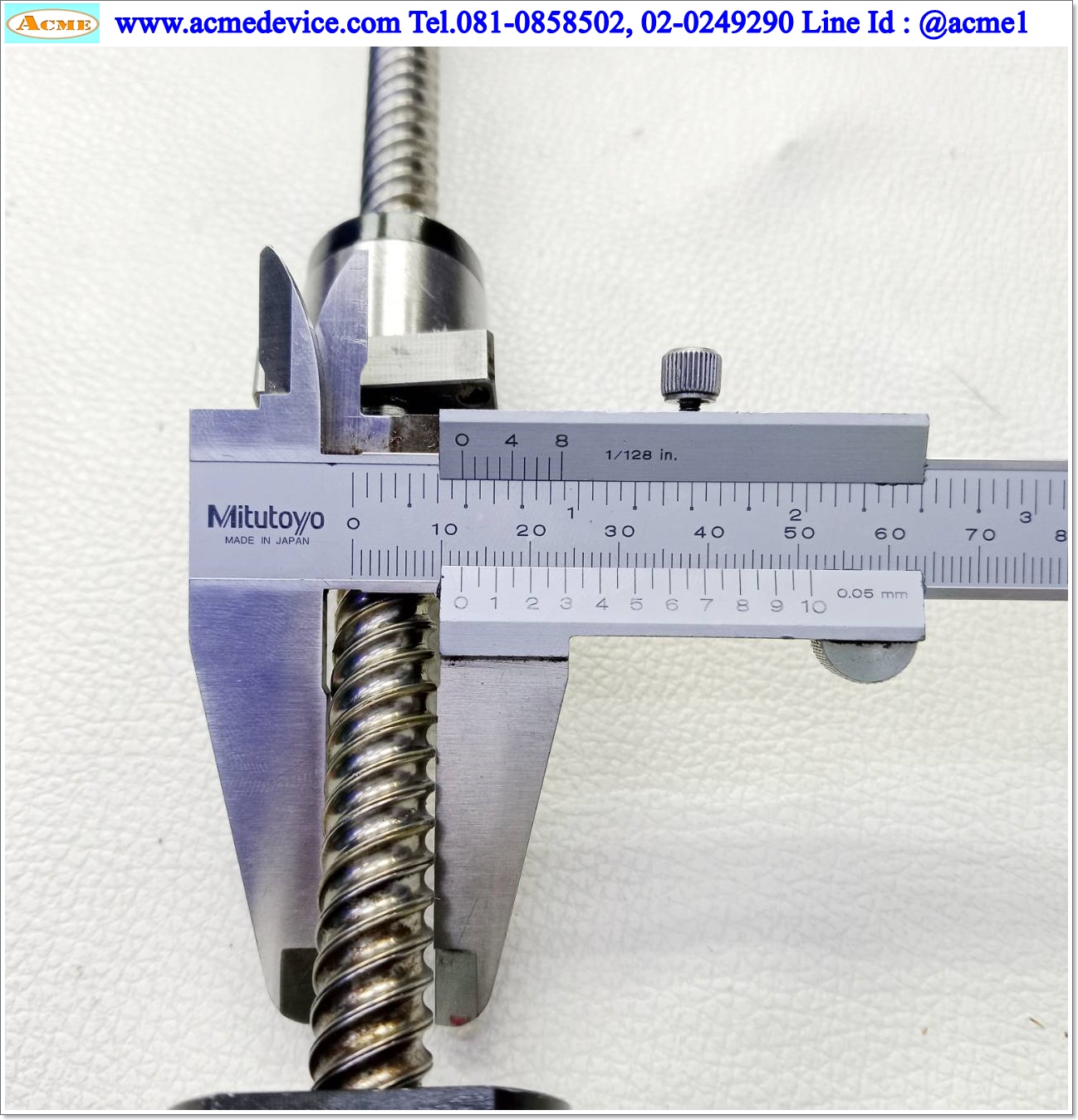 Ball Screw ??? รุ่น ???, ขนาดเพลา 12 mm.x 910 mm., Stroke 770 mm., Pit 16 mm.