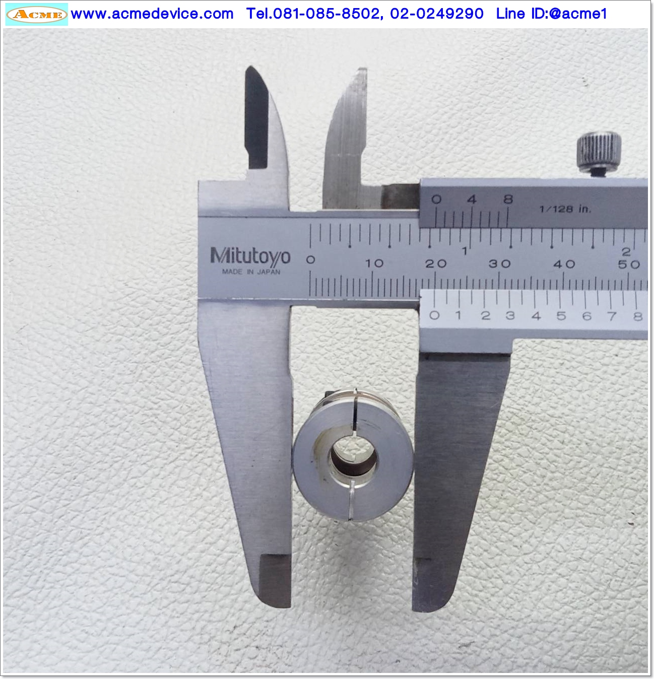 Coupling NBK ขนาด ID 8/8mm, OD 20mm, L 35mm, MFB-20C, Bellows Coupling