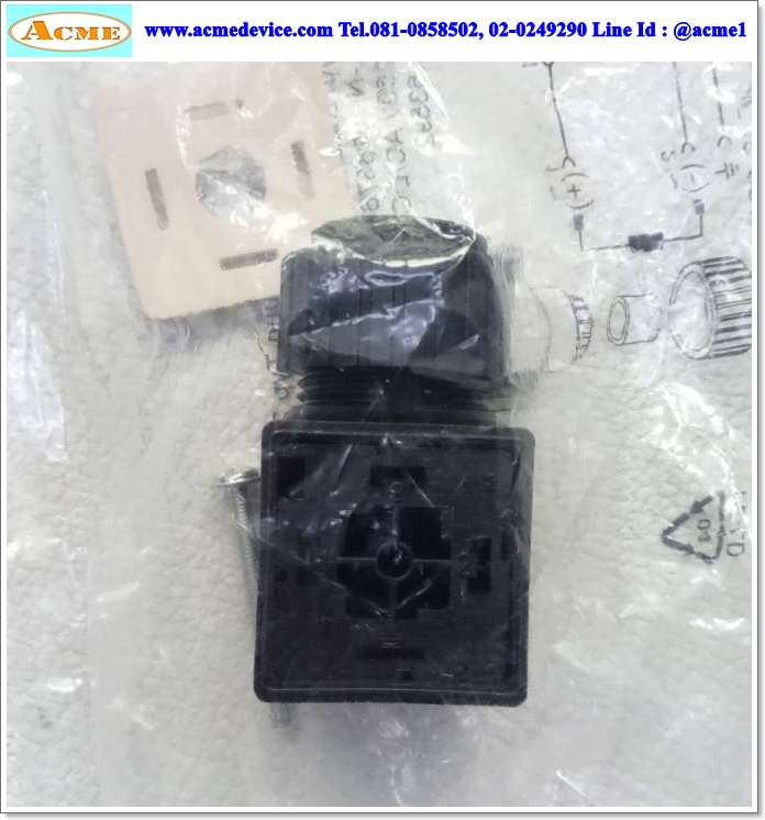 Solenoid Valve Plug Socket รุ่น 2508-00-B-00-3-1-BCS