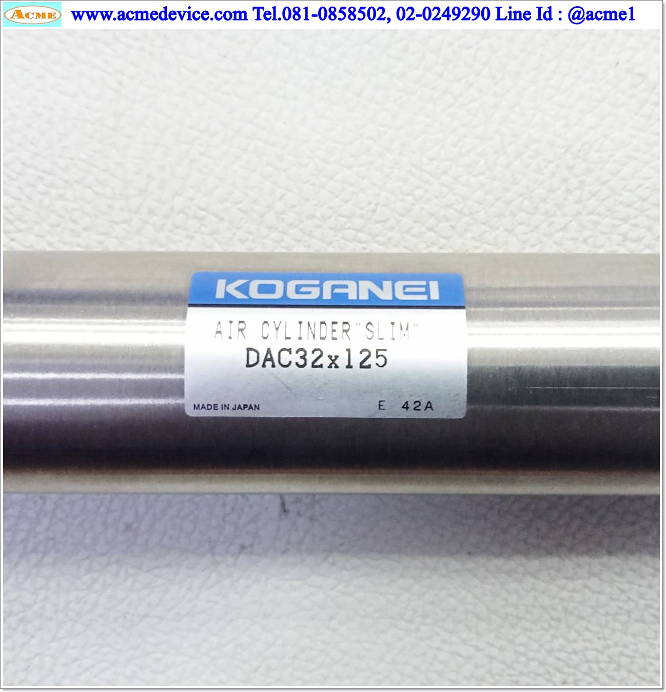 Air Cylinder Koganei รุ่น DAC32x125, Bore 32 mm., stroke 125 mm.