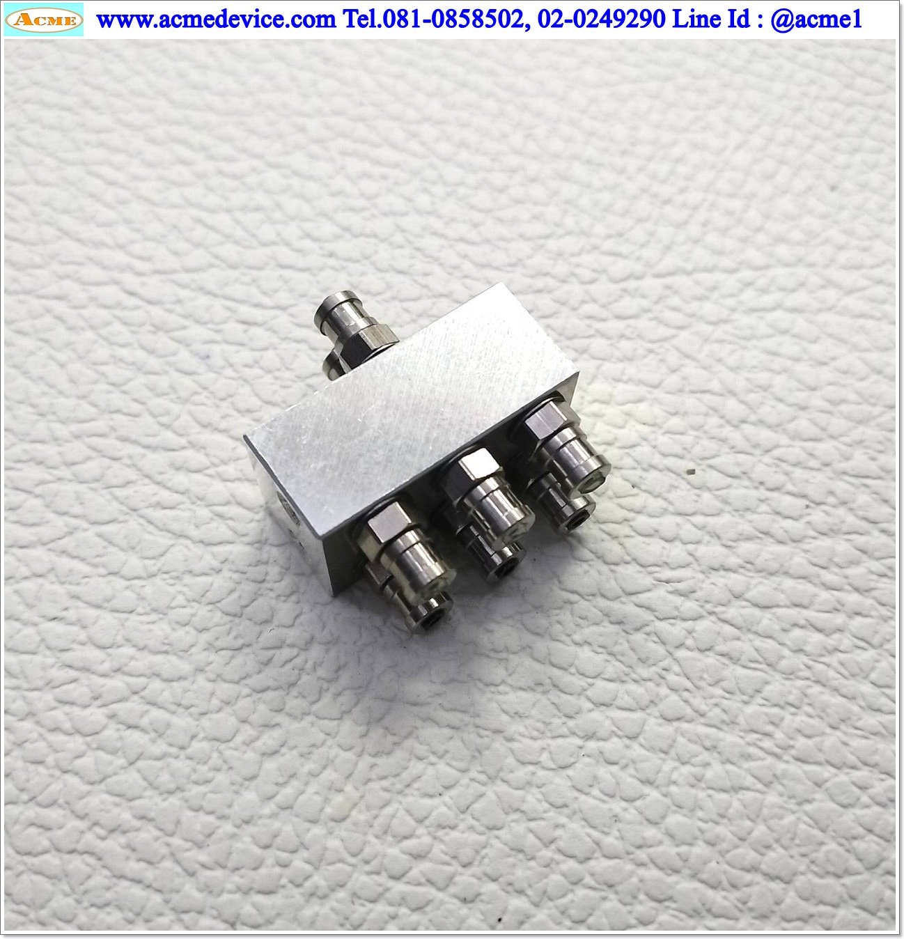 Multi connector ขนาด 7 mm x 13 mm, Tubr 2 mm., 6 Connecting