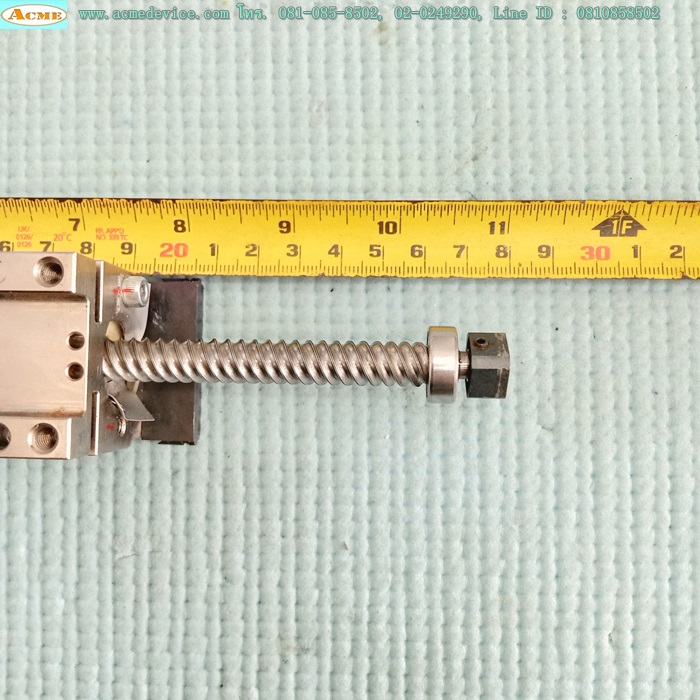 Ball Screw ขนาดเพลา 10 mm.x 280 mm., Stroke 135 mm., Pit 12 mm