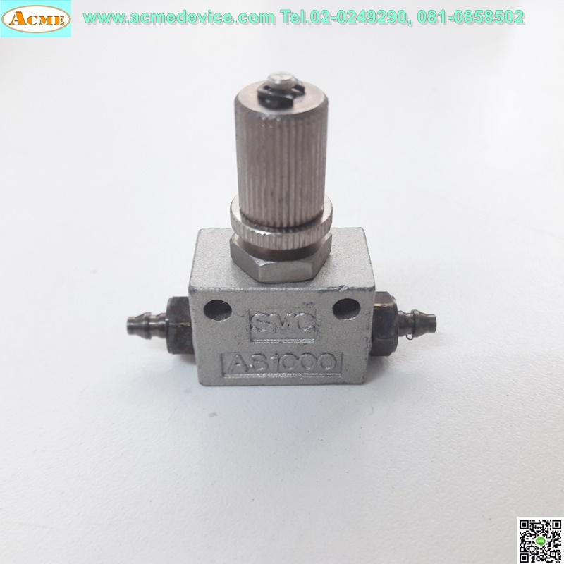 Flow Control SMC รุ่น AS1000, ขนาด 12 mm.x 20 mm., ท่อลม 4 mm.