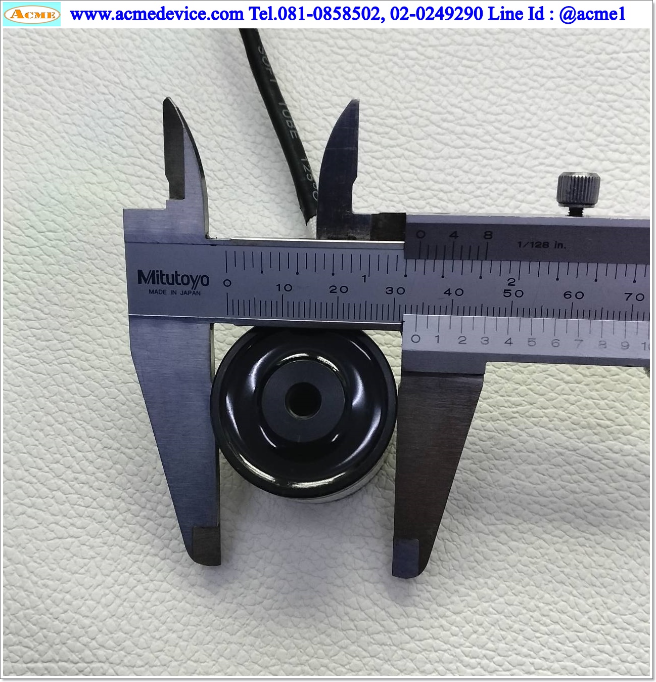 แม่เหล็กไฟฟ้า Electromagnet Landa รุ่น H3425, Diameter 34mm, Height 25mm, Screw M6, 200n Force, 3.5W, 24Vdc