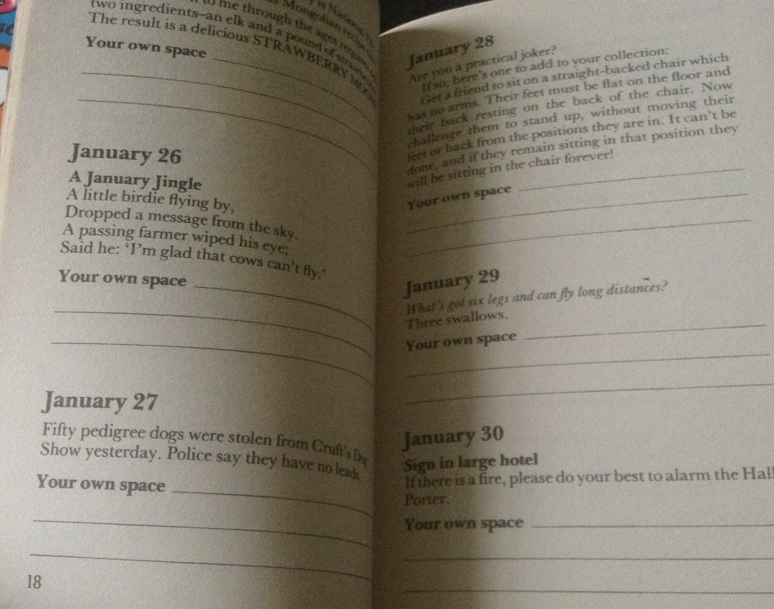 The Joke-a-day Fun Book Janet Rogers ราคา 100