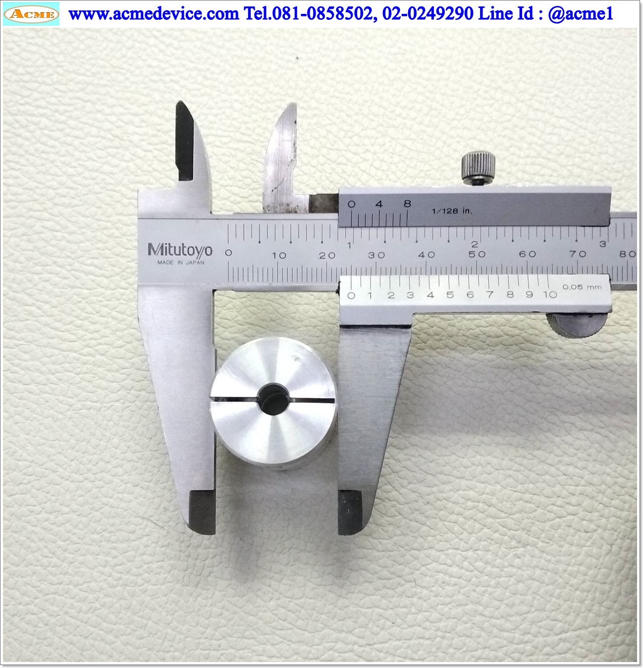 Coupling Aluminum ขนาด ID 6/10 mm, OD 25mm, L 30mm