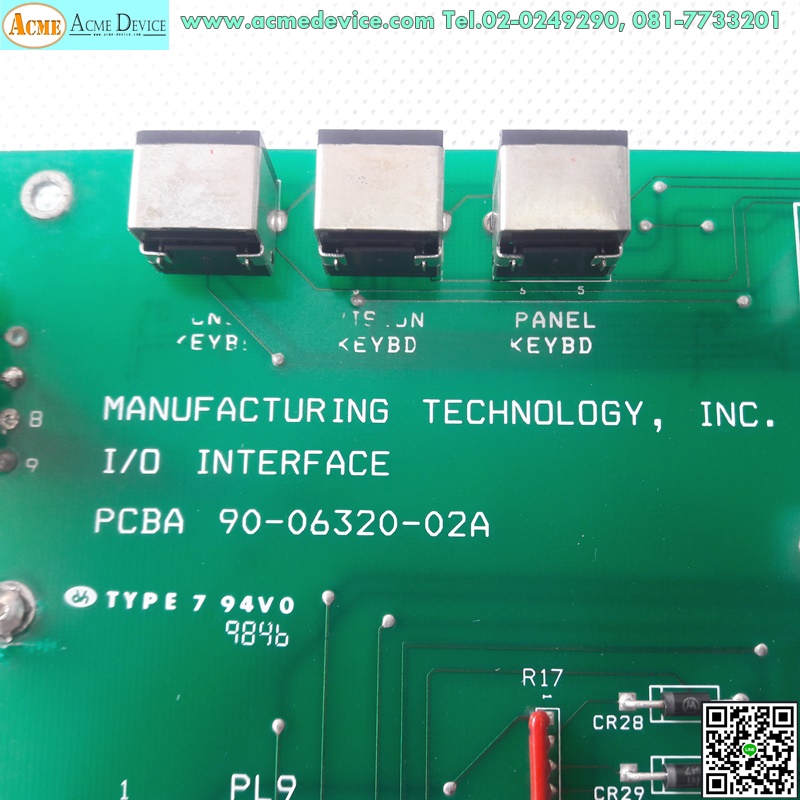 I/O Interface PCBA 90-06320-02A, Type 7 94V0
