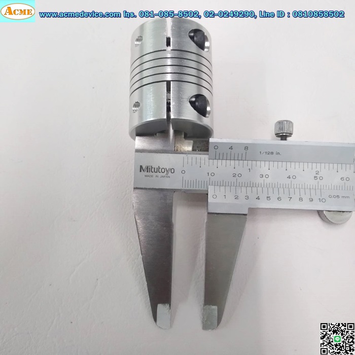Coupling Aluminum ขนาด ID 12/15mm, OD 32mm, L 40mm
