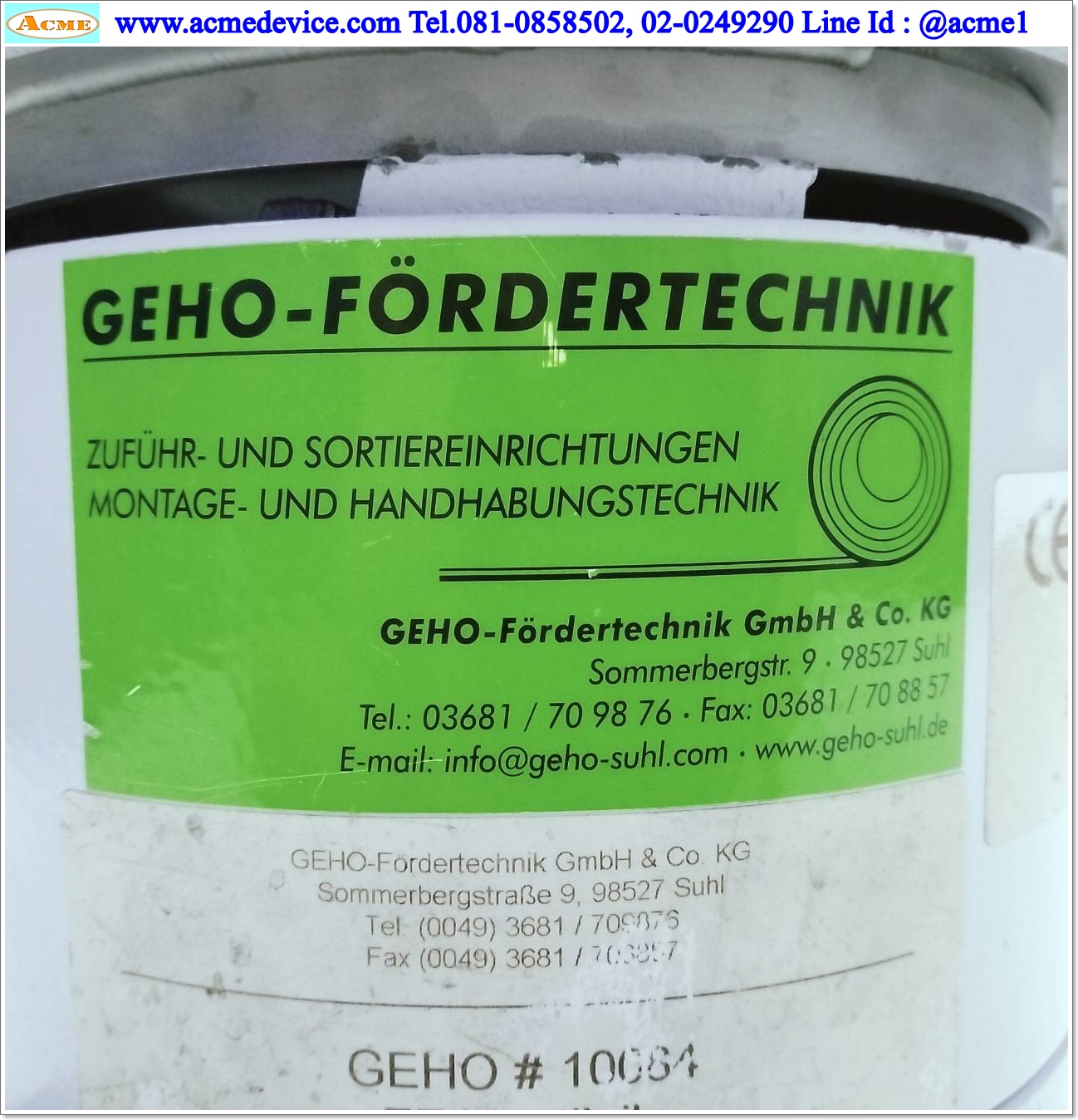 Bowl Feeder RNA รุ่น SRC-N 160-2 R, ขนาด 170 x 220 mm. & Controller RLC 10-A3/65.2, 230V