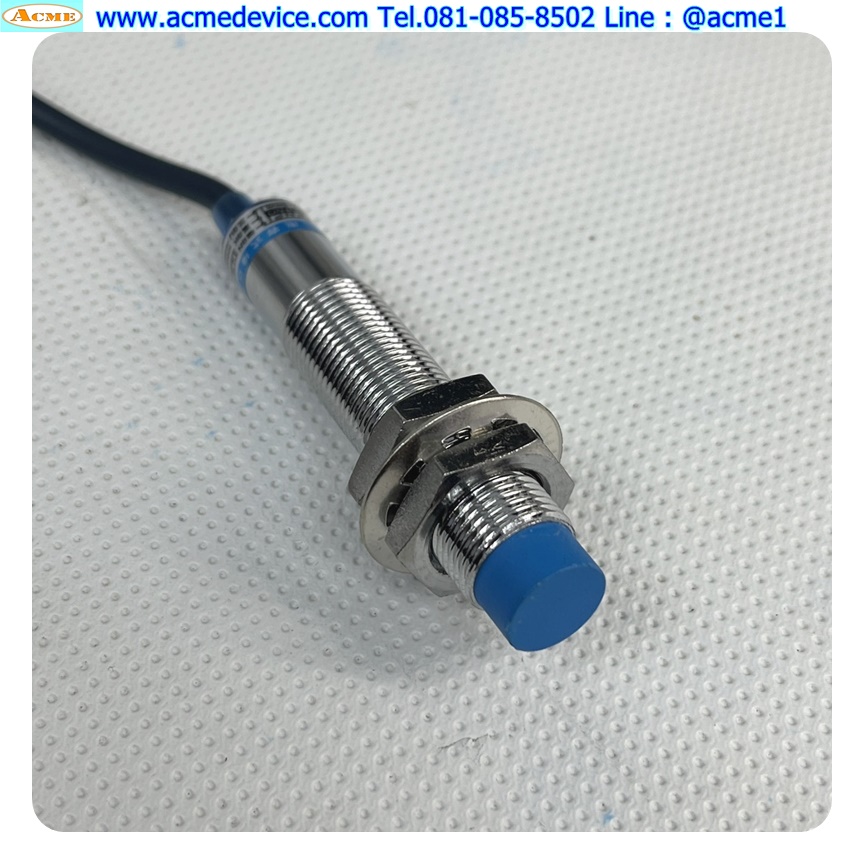 Proximity รุ่น LJC12A3-5-Z/BY, M12, ระยะ 5 mm., 3 wire, PNP, NO, Unshielded, Capacitive
