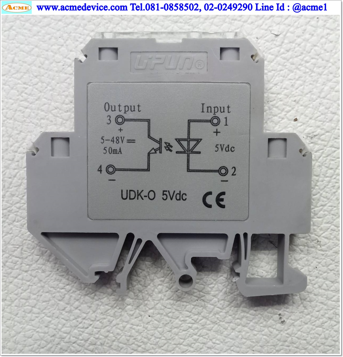 Solid State Relay UPUN รุ่น UDK-O, Input 5 Vdc, Output 5-48 Vdc