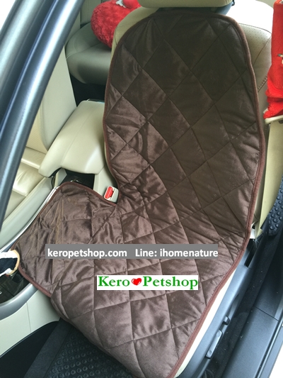 ผ้าคลุมเบาะหน้า Premium สีดำ สีน้ำตาล