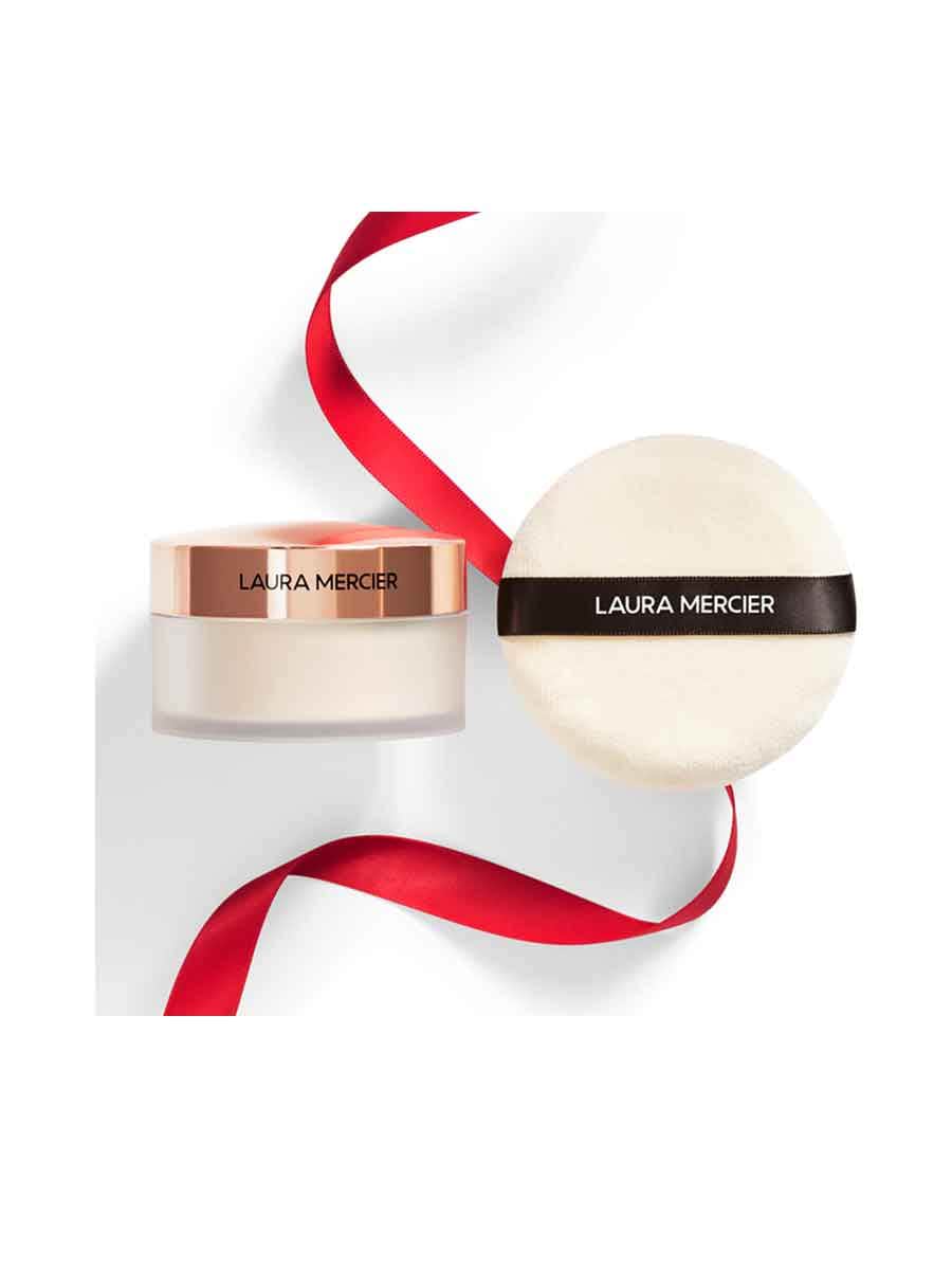 แป้งฝุ่นลอร่า Laura Mercier Loose Setting Powder Translucent 29g + Puff Holiday Set