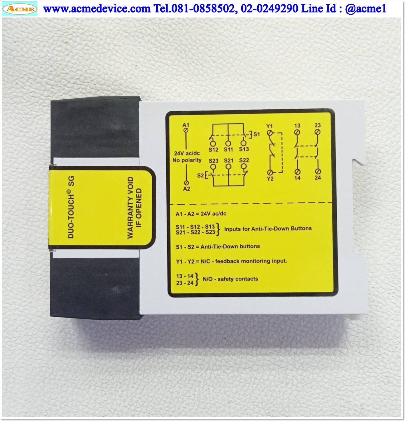 Safety Relay Banner รุ่น AT-FM-10K, 24V ac/dc