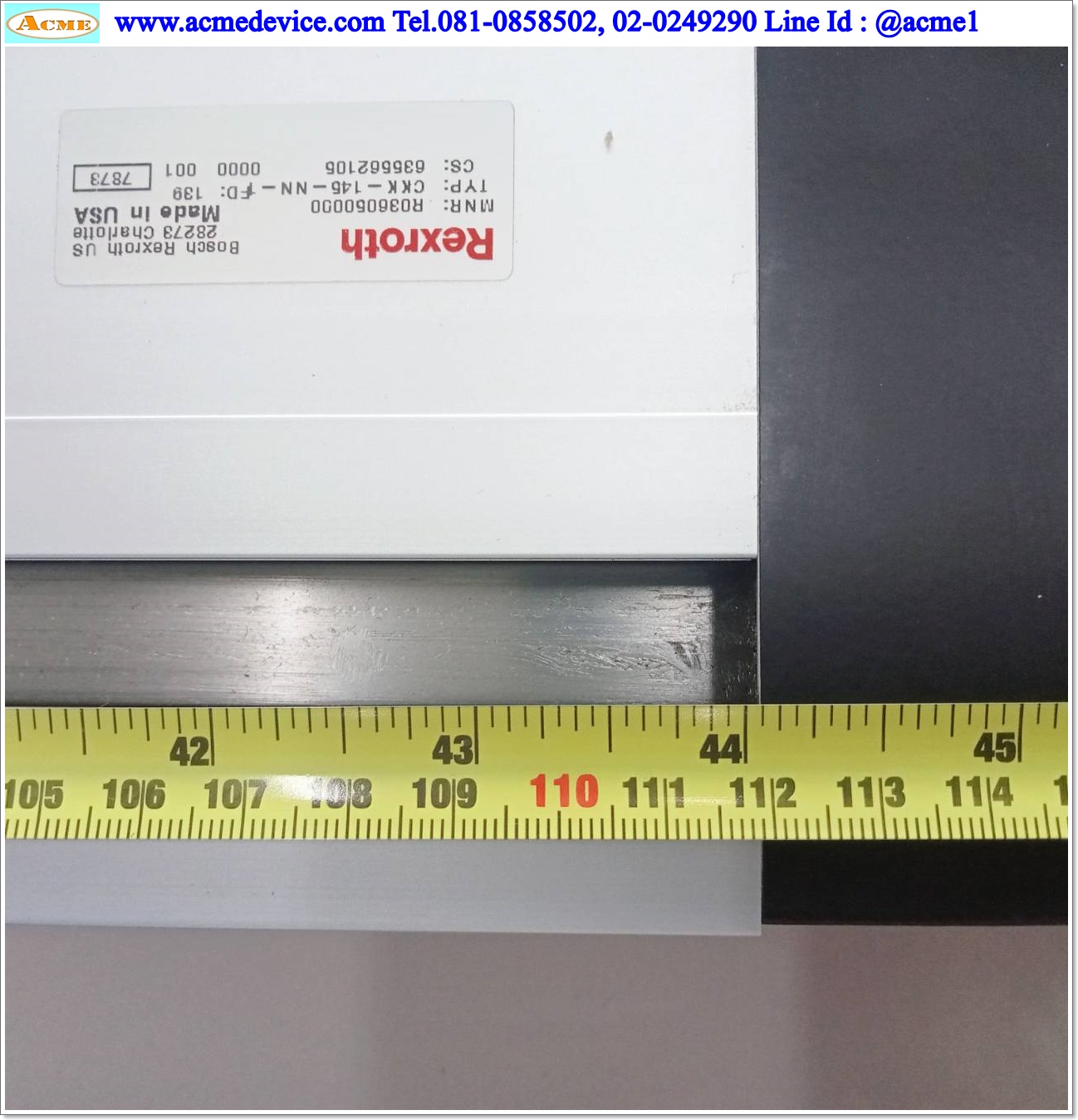 แกนสำเร็จรูป Ball Screw Rexroth รุ่น CKK-145-NN-1, R036050000, ขนาด 145 x 1,480 mm, แกนโต 24 mm., Stroke 1120 mm., Pit 10 mm.