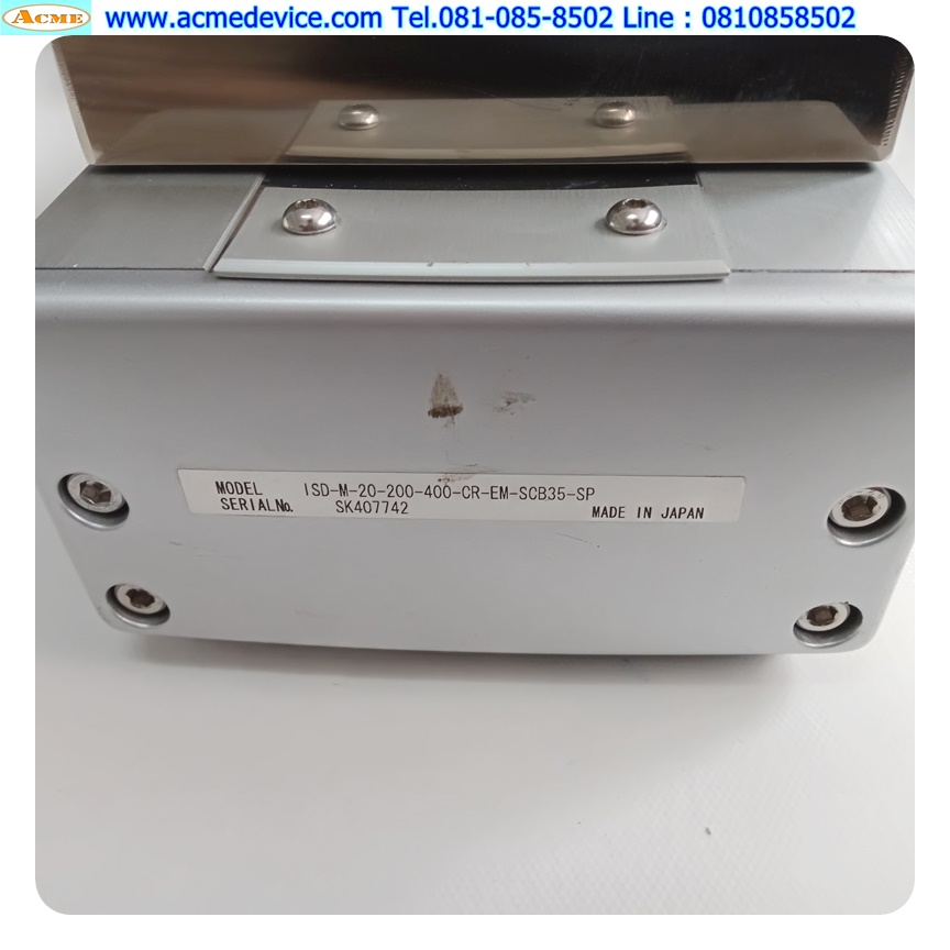 Slider IAI Drive รุ่น SEL-E-1-AC-200-2 & ISD-M-20-200-400-CR-EM-SCB35-SP, 200W, Stroke 400 mm. (สาย 2 m.)