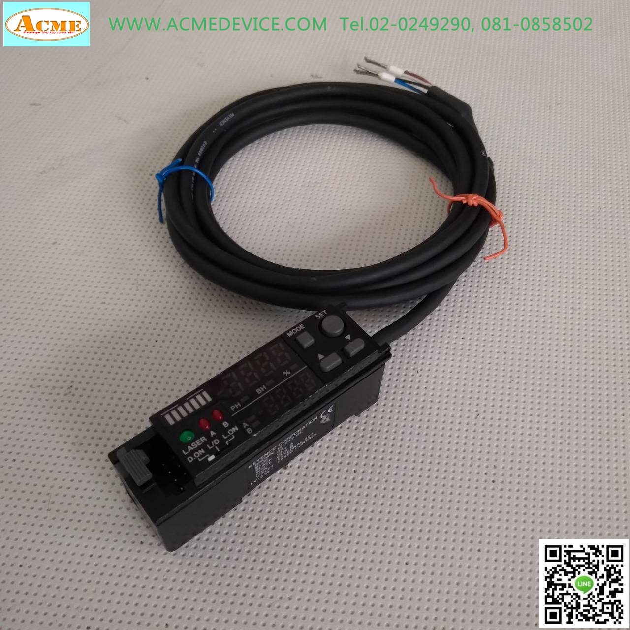 Laser Amp Keyence รุ่น LV-21A, NPN (ไม่มีฝาปิด)