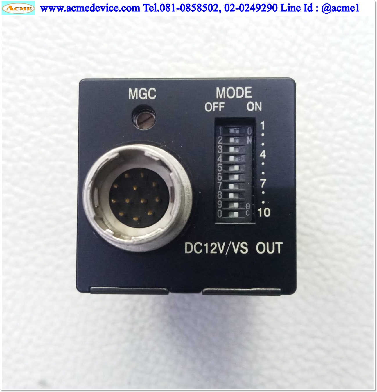 Camera CIS รุ่น VCC-G20V30AS, Pixel 659(H) x 494 (V), VS output 1.0V (p-p), C-mount