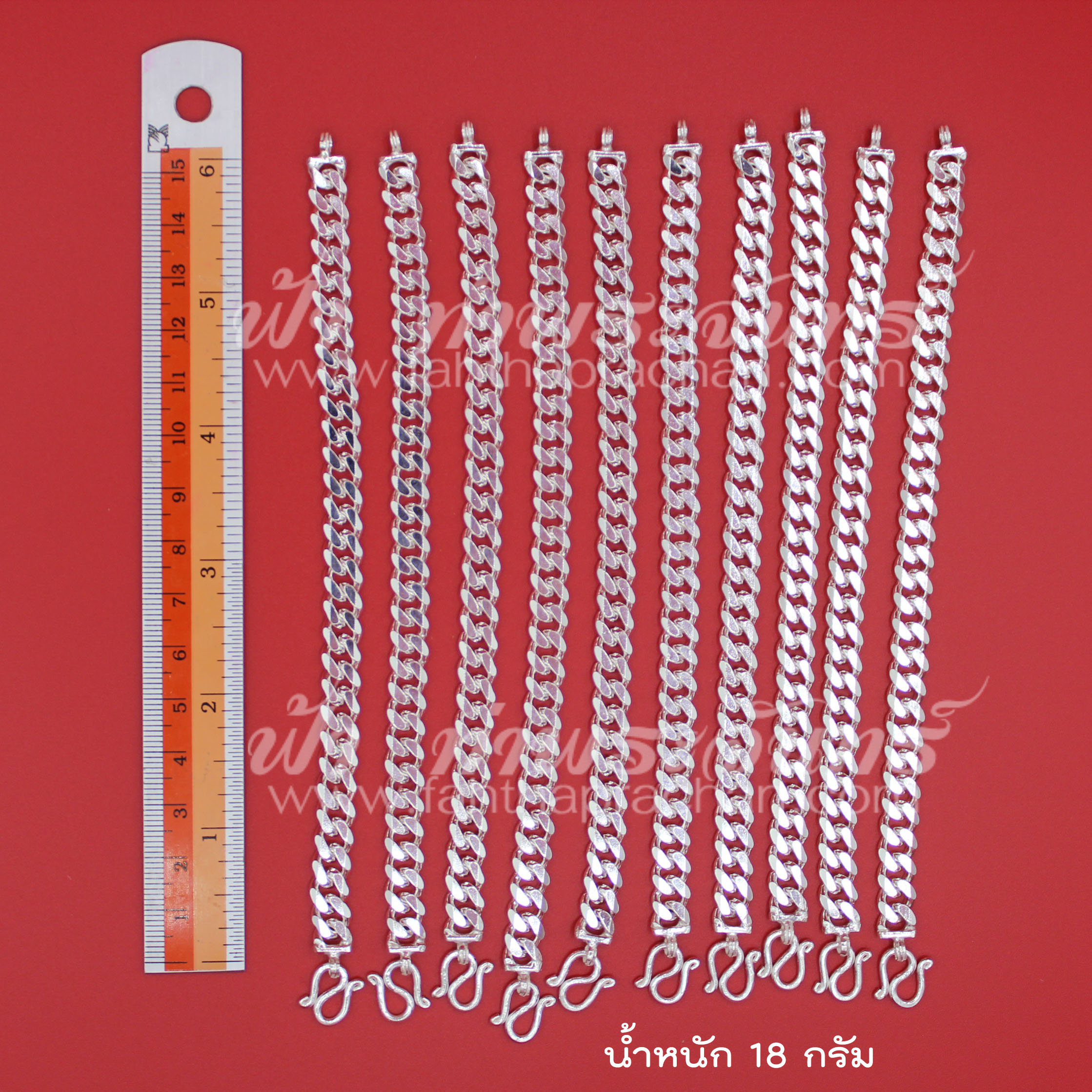 สร้อยข้อมือเงินแท้ 92.5% ลายเลส