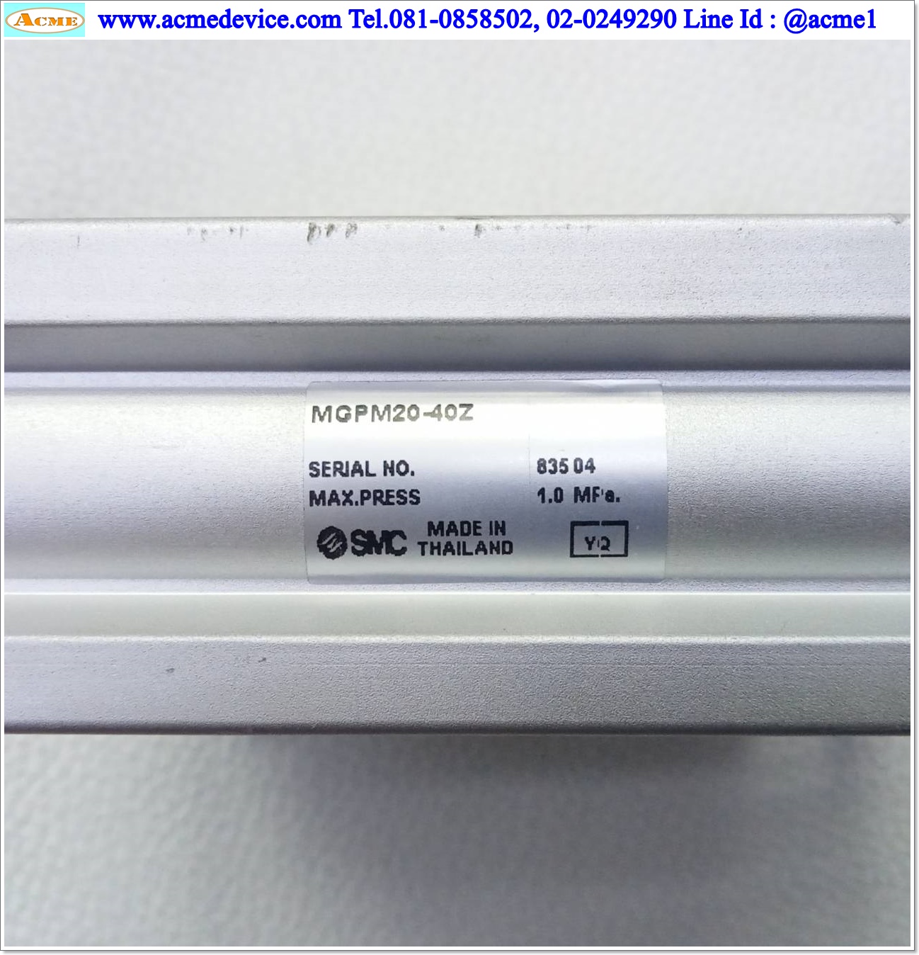 Air Cylinder SMC รุ่น MGPM20-40Z, Bore 20 mm., Stroke 40 mm.