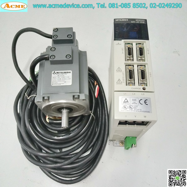 Servo Drive Mitsubishi รุ่น MR-J2-20B & Motor HA-FF23, 200W