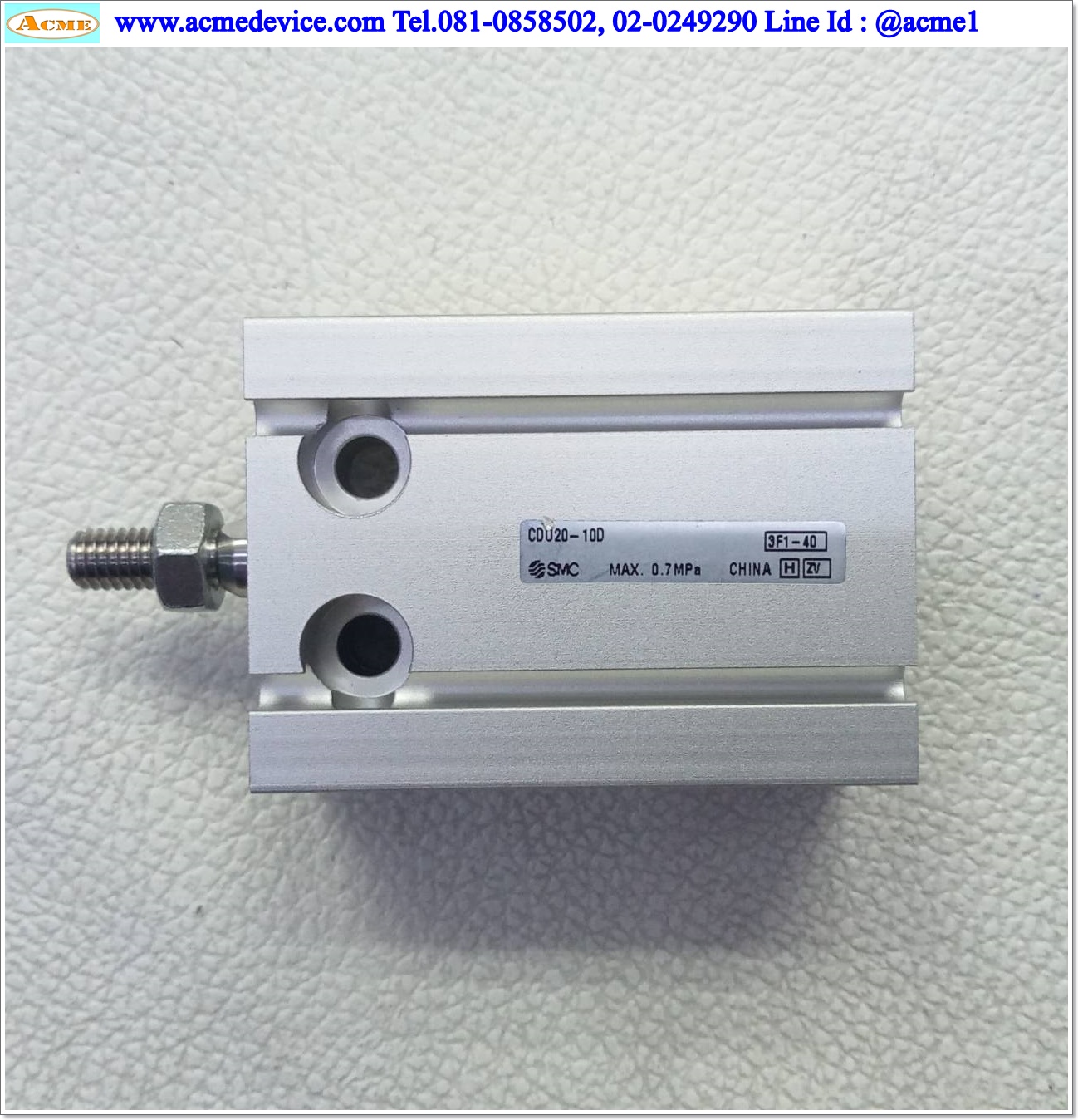 Air Cylinder SMC รุ่น CDU20-10D, Bore 20 mm., Stroke 10 mm.