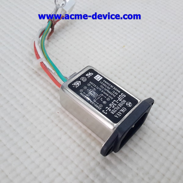 Noise Filter OKAYA รุ่น SUP-L3G-E-3, 250V-3A