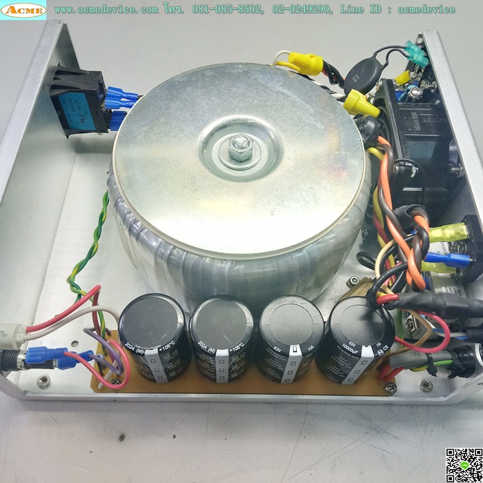 กล่องหม้อแปลง Transformer Toroid, 798.422 220Vac/56Vdc, 15A(20Amax) + SSR Crouzet GN 84134017, 25A
