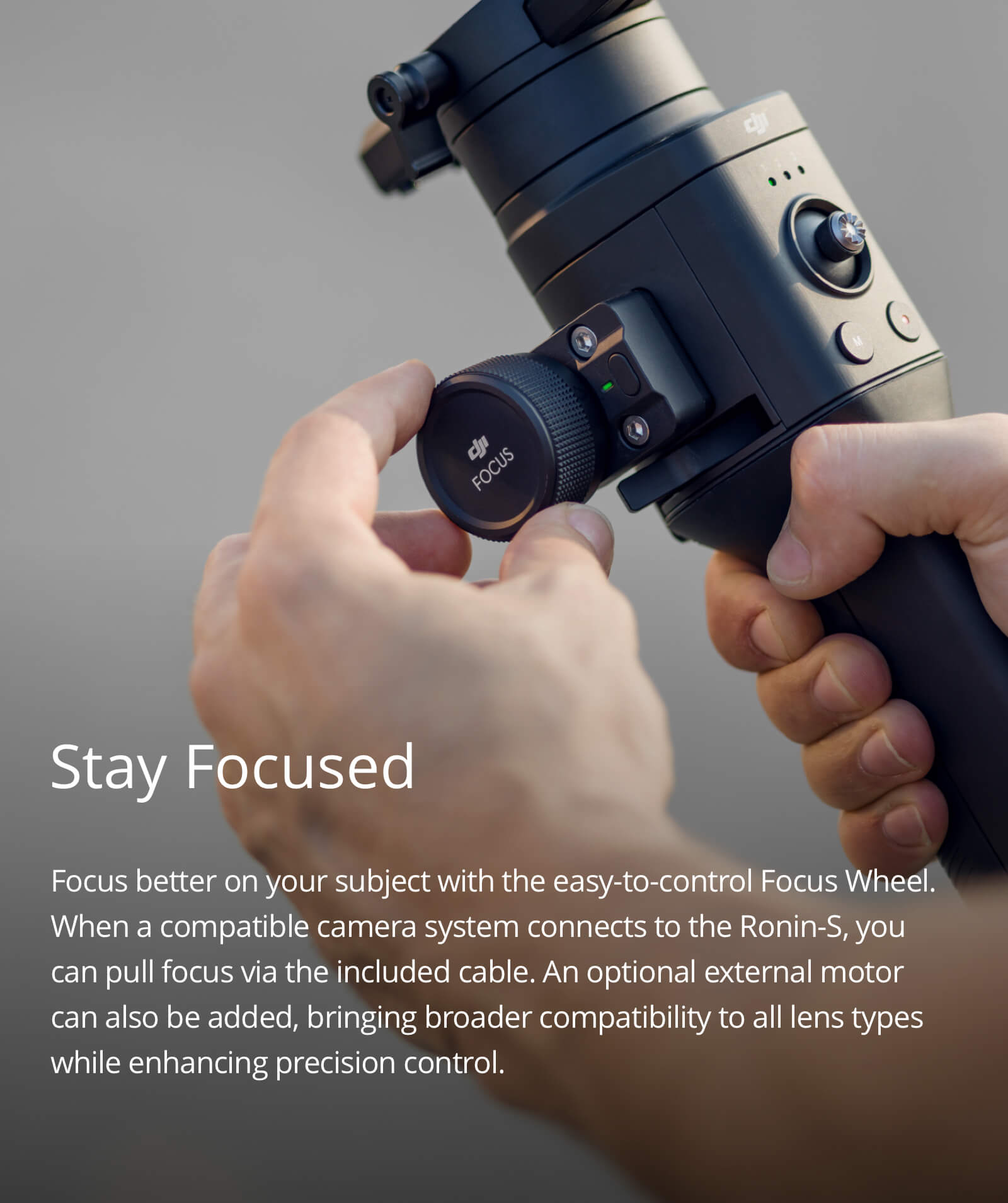 DJI RONIN-S อุปกรณ์กันสั่นกล้อง DSLR และ MIRRORLESS (สินค้ารับประกันศูนย์ไทย 1 ปี)