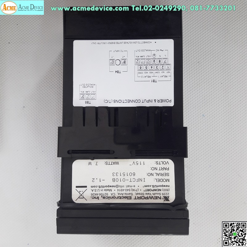 Temperature Controller Newport รุ่น INFCT-010B, 115V, 7W (มือสอง)