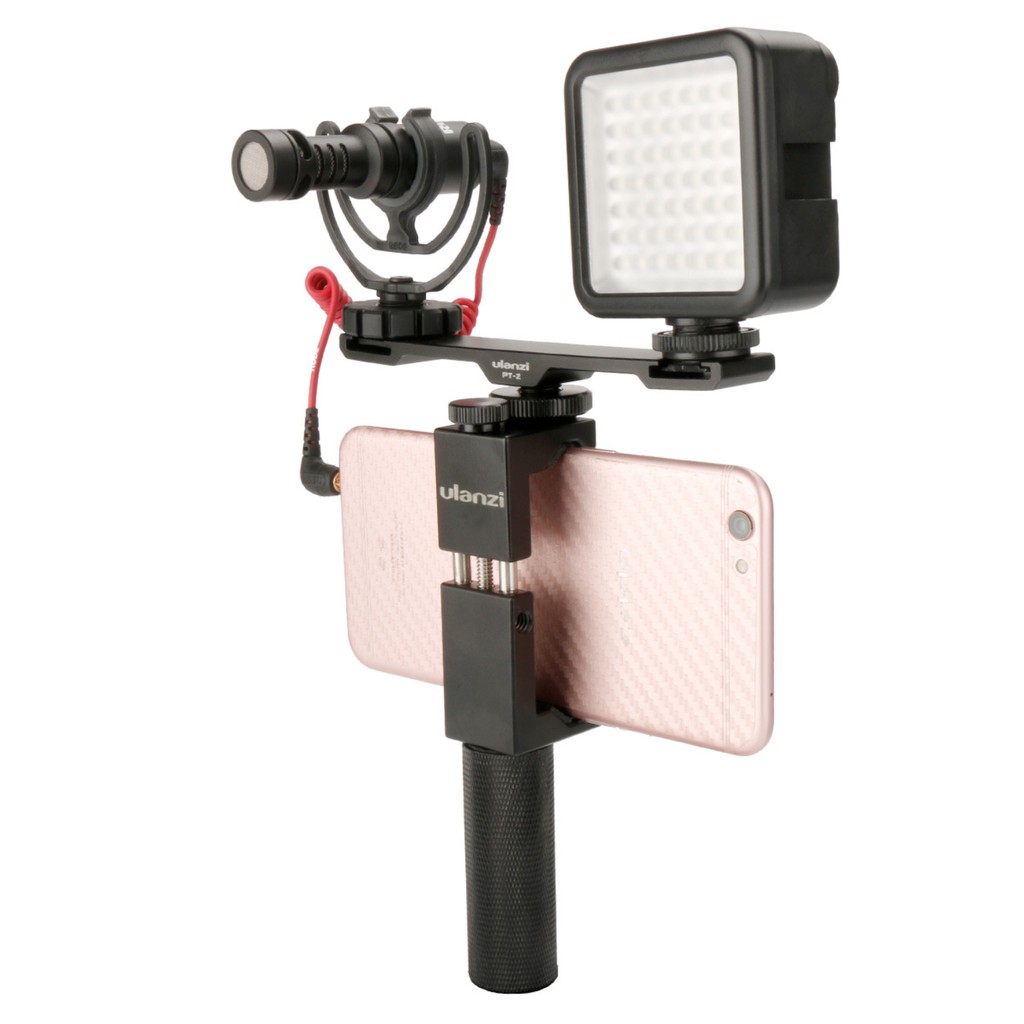 Ulanzi PT-2 Double Hot Shoe สำหรับต่อไมค์ ไฟLED อุปกรณ์เสริมกับหัวกล้อ