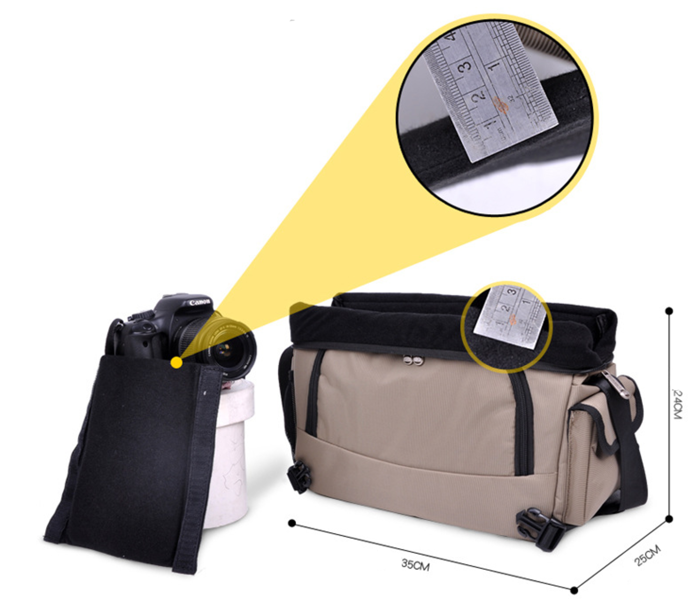 กระเป๋าสำหรับใส่กล้องและเลนส์ ยี่ห้อSINPAID รุ่น XWY-05