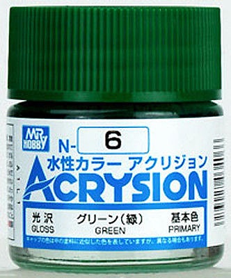 ACRYSION N6 GLOSS GREEN สีเขียวเงา สีทาหรือพ่นสุตรน้ำ