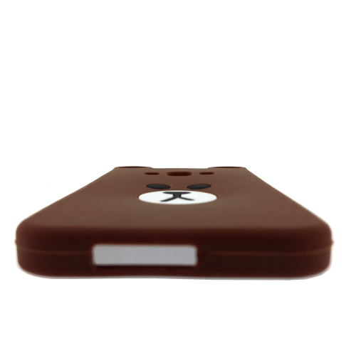 เคส A8 ซิลิโคนแท้ หมีบราวน์ (หน้า/หลัง)