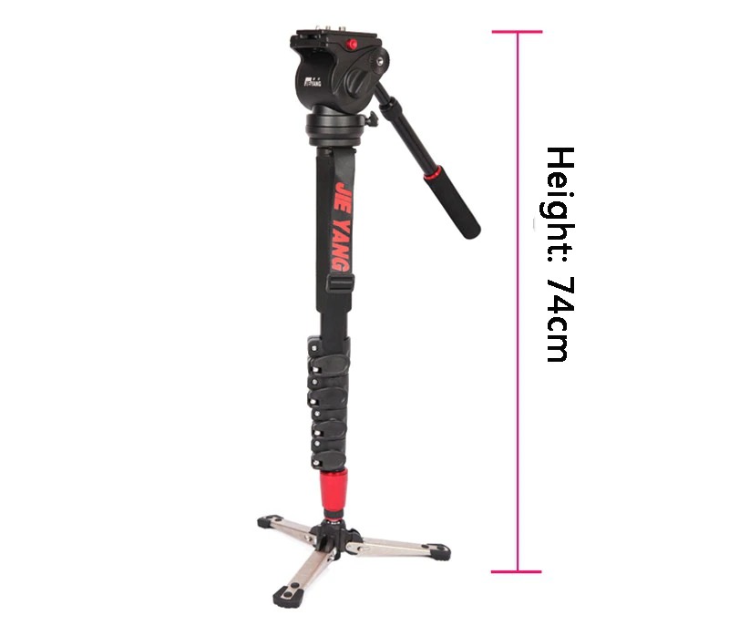 ขาตั้งโมโนพอด(ขาเดียว) JIEYANG JY0506B Monopod พร้อมหัวแพนวิดีโอ ความสูง 1.8 เมตร