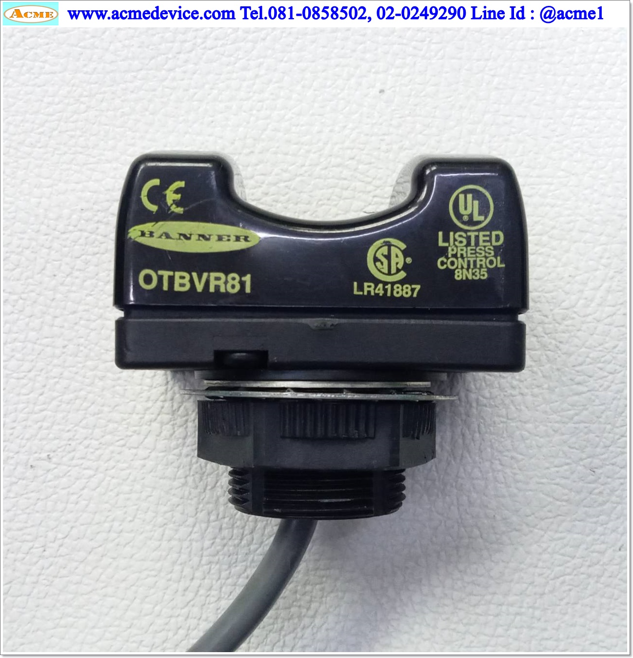 Photoelectric Banner รุ่น OTBVR81, 24V (NO/NC)