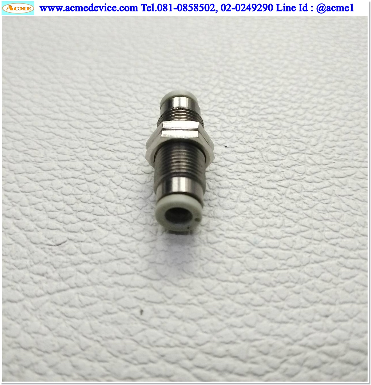 ข้อต่อลม SMC รุ่น KQ2E04-00A, Bulkhead Union, สายลม 4 มม.