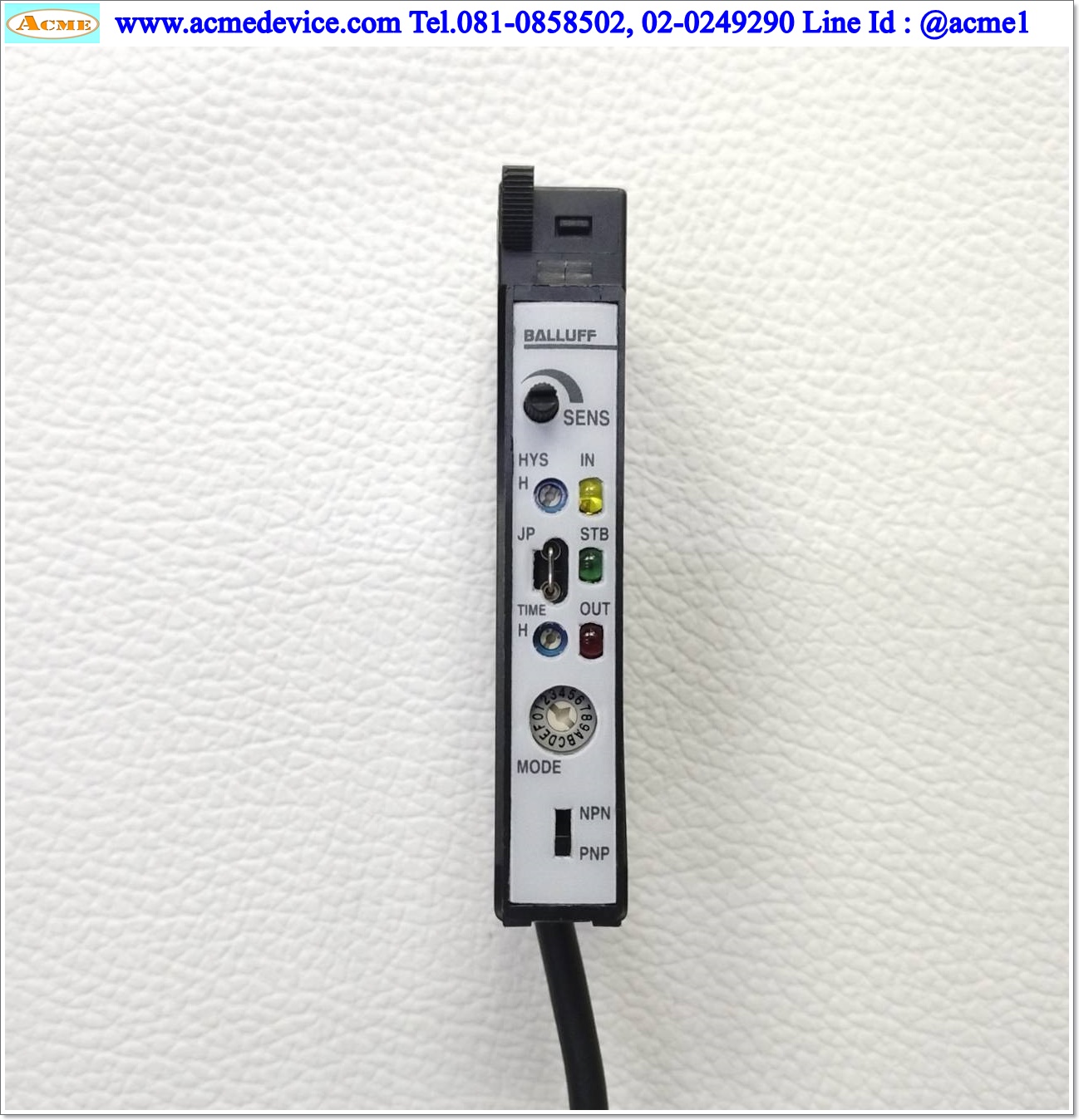 Fiber Amp Balluff รุ่น BOS 74K-UU-1FR-BO-Z, NPN/PNP