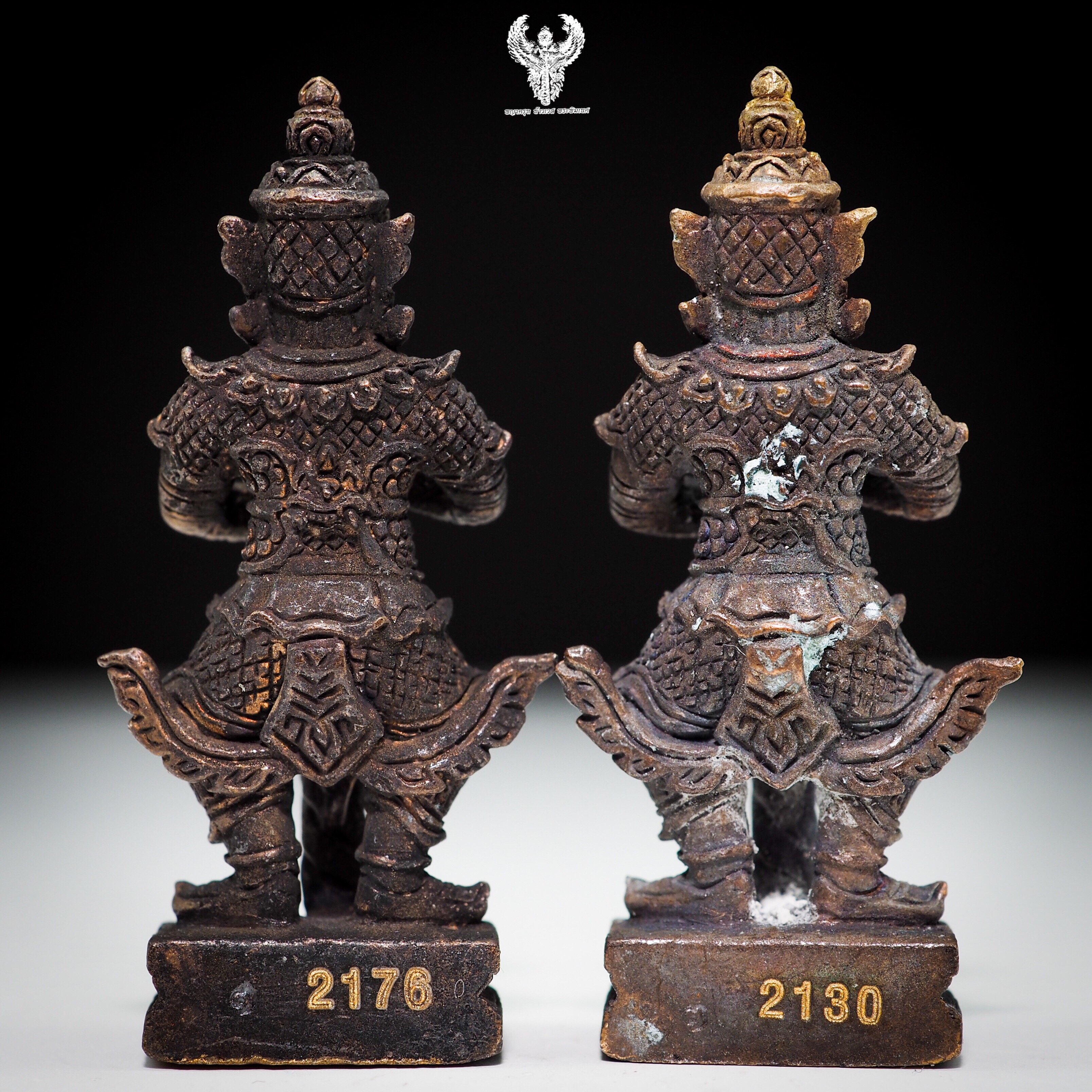 ท้าวเวสสุวรรณ "รุ่นแรก" พ่อท่านตุด จนฺทวโส ที่พักสงฆ์ สุสานหารคอกช้างจ.สงขลา ปี๒๕๕๕ เนื้อทองระฆังผิวโบราณ