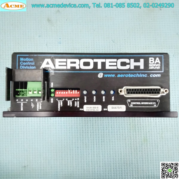 Direct Drive Servo AEROTECH รุ่น BA30-320-S, ES13735-1X + Motor FS13735-3 + MX5-D-16M