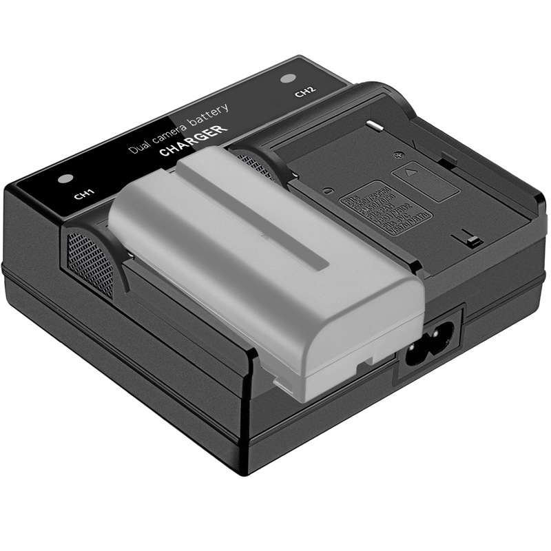 แท่นชาร์จแบตเตอรี่แบบคู่ไม่มีจอ สำหรับชาร์จแบตSONY NP-F570,NP-F770,NP-F970,NP-FM50 ราคาถูก