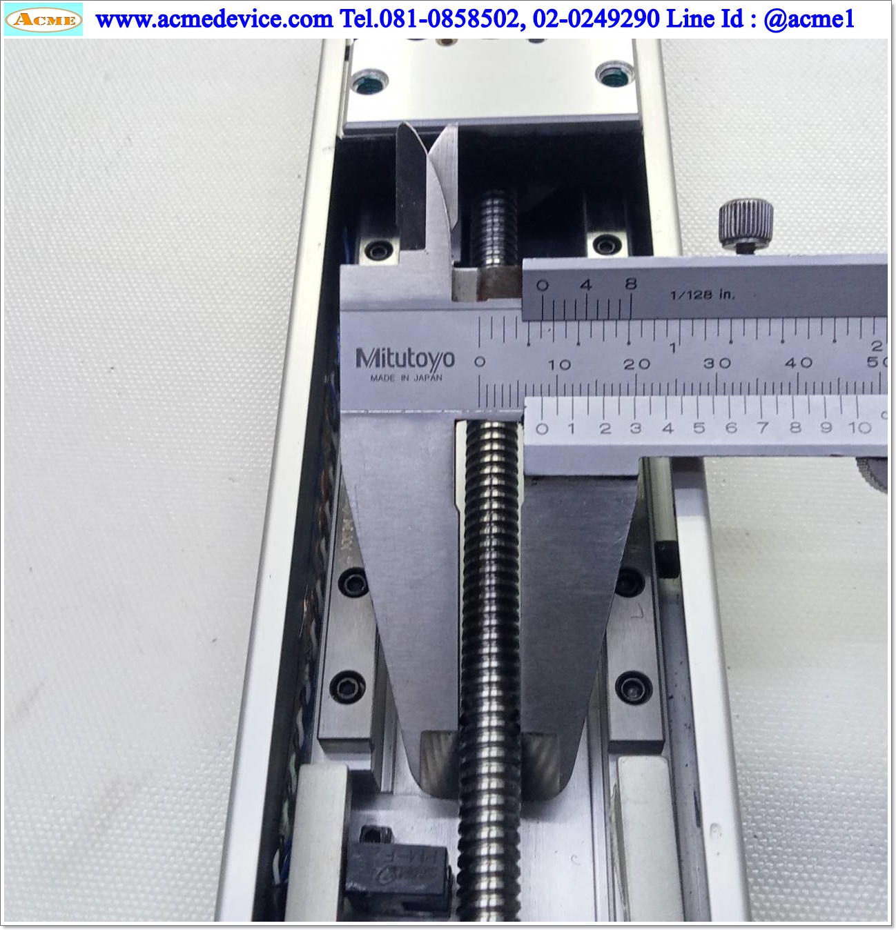 แกนสําเร็จรูป Ball Screw Parker รุ่น 402004LNMP & PM-F24 (3), แกนโต 8 mm., Stroke 100 mm., Pit 2 mm.