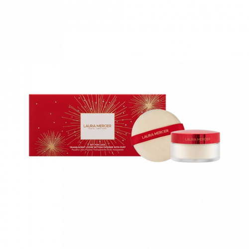 แป้งฝุ่นลอร่า Laura Mercier Loose Setting Powder Translucent 29g + Puff Set for Luck