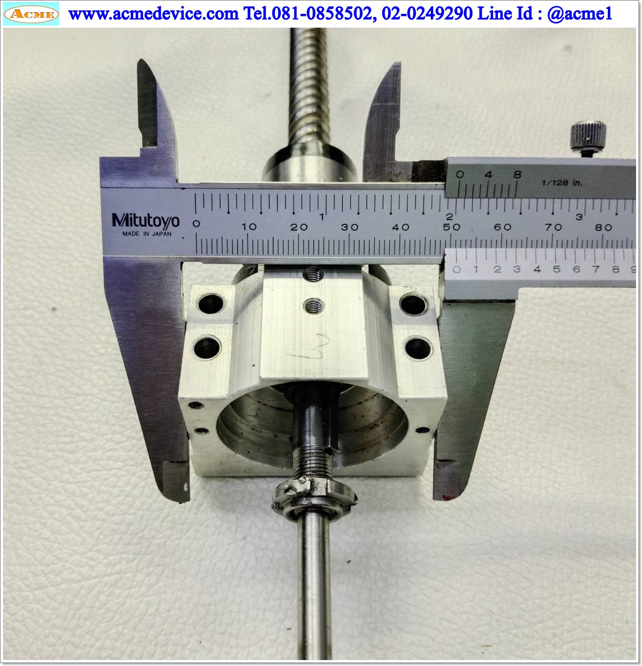 Ball Screw ??? รุ่น ???, ขนาดเพลา 12 mm.x 910 mm., Stroke 770 mm., Pit 16 mm.