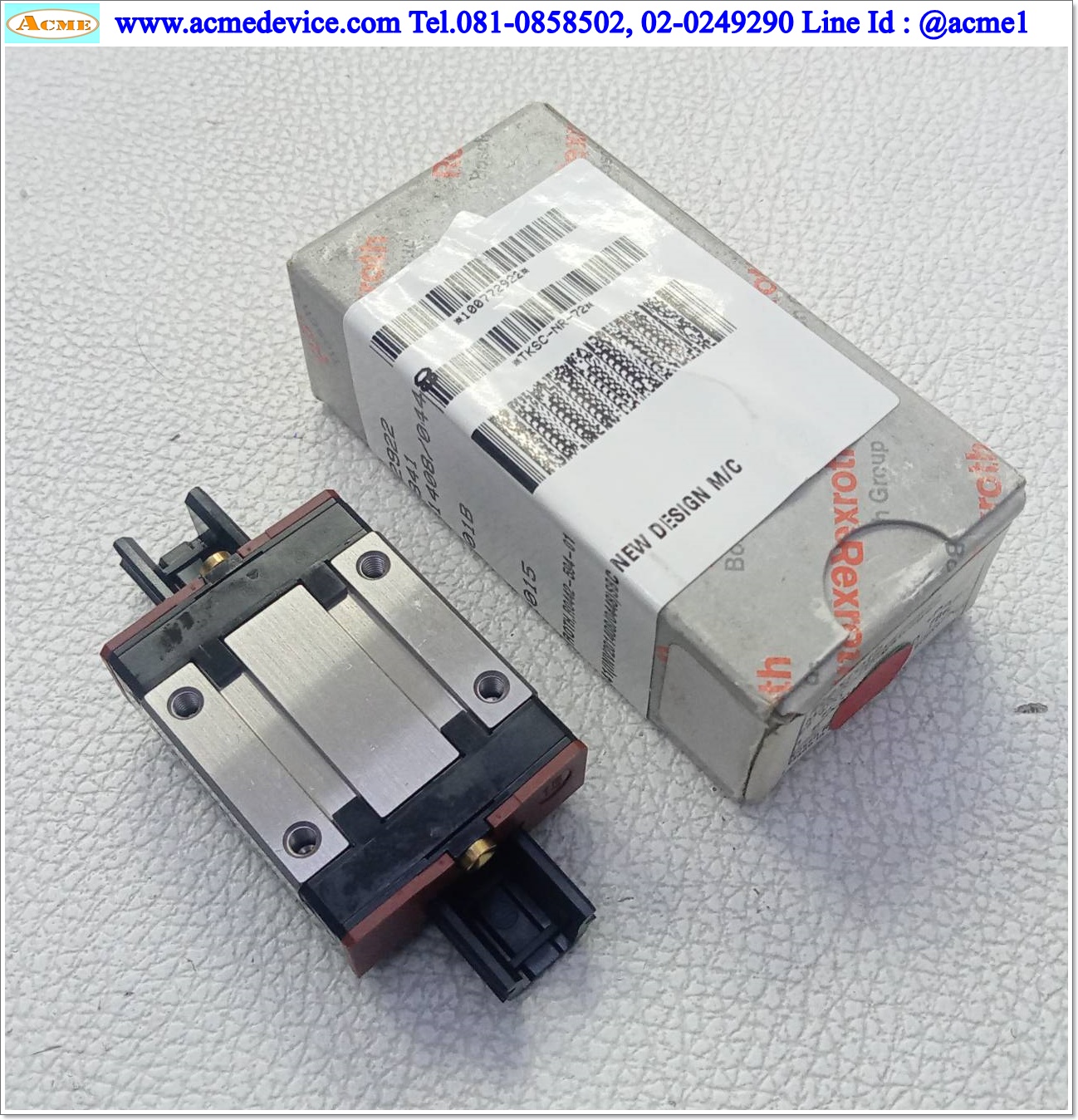 Linear Block Rexroth รุ่น R044259401, ขนาด 15 mm x 43 mm.