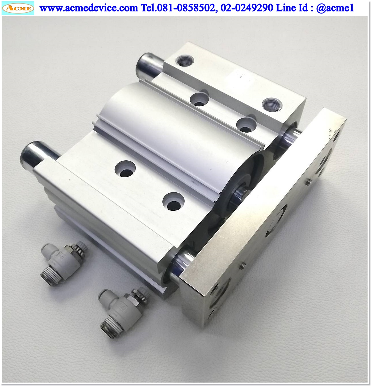 Air Cylinder SMC รุ่น MGPM80-75, Bore 80 mm., Stroke 75 mm.