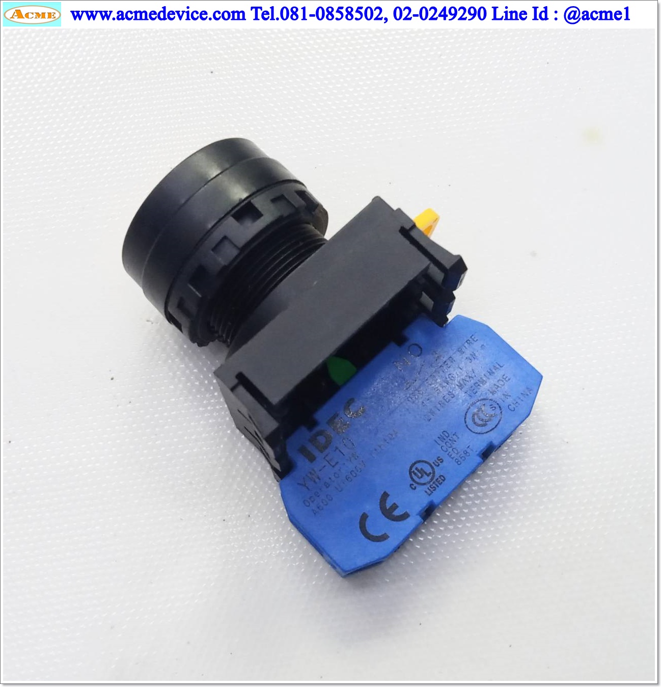 Pushbutton Switch Idec รุ่น YW1B-M1E10Y, 1NO