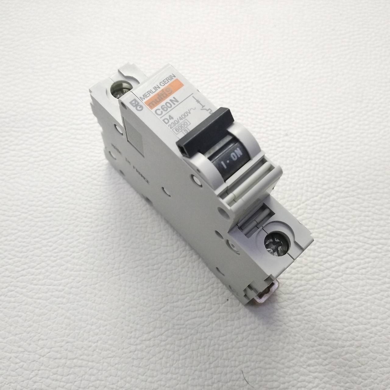 Breaker 1P Merlin Gerin รุ่น Multi9, C60N D4, 4A