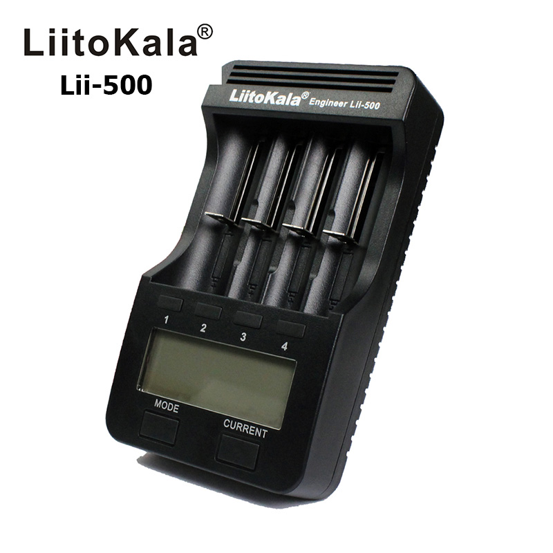 ที่ชาร์จแบตเตอรี่ LiitoKala Engineer Lii-500 แสดงความจุ mAh และทำ Discharge ได้ สำหรับแบต 3.7v ของแท้ Original 100% สำหรับ 26650 18650 14500
